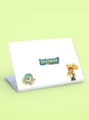 Digimon - Digital Monster Anime 2li Sticker Set Telefon-Laptop Süsleme-Ödül çıkartmaları - 6