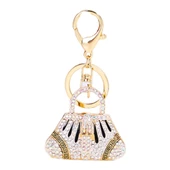 Kristal Taşlı Çanta Anahtarlık Siyah No.1 thumbnail 1