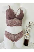Vizon Bralet Dantelli Sütyen Takım - 7