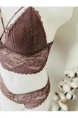 Vizon Bralet Dantelli Sütyen Takım - 9