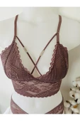 Vizon Bralet Dantelli Sütyen Takım - 5