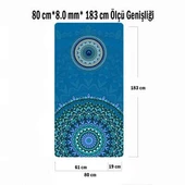 Tusi Yoga Matı ve Pilates Minderi Kilim Desenli Mavi 6 mm - 2