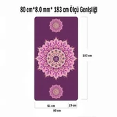 Tusi Yoga Matı ve Pilates Minderi Kilim Desenli Mor - 2