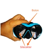 Apnea Wiper Blue Dalış Maskesi Buğu Silecekli thumbnail 4