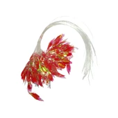 100lü Kırmızı Tüylü Palamut Kösteği Uzunluk 35cm Misine 0.45 İğne No 1 - 1