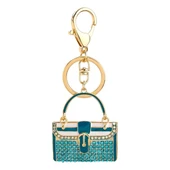 Kristal Taşlı Çanta Anahtarlık Mavi No.2 thumbnail 2