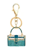 Kristal Taşlı Çanta Anahtarlık Mavi No.2 thumbnail 7