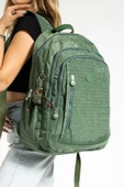 571 Collection Sırt Çantası Unisex 43*30 Cm Okul Çantası Su İtici Klinkır Kumaş Çok Cepli - 11