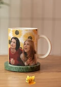Friends Temalı Rachel Monica Baskılı Eğlenceli Tam Tur Özel Tasarım Renkli Baskılı Kupa Bardak - 1