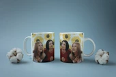 Friends Temalı Rachel Monica Baskılı Eğlenceli Tam Tur Özel Tasarım Renkli Baskılı Kupa Bardak - 3