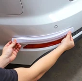 Pratik Araba Tampon Koruyucu Karbon Desenli Siyah Beyaz - 1