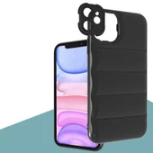 Apple iPhone 12 Kılıf Dalgalı Lensli Kapak - 4