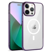 iPhone 14 Pro Kılıf Wireless Şarj Özellikli Pixel Magsafe Kapak thumbnail 4