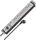 Brennenstuhl Premium-Line 6 Soketli 60.000 Amper Akım Korumalı 3 Metre Kablolu Server Dolabı Uyumlu Priz 5 Yıl Garantili - 1