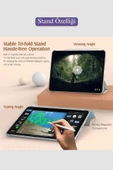 iPad Air 11 inç 2024 6. Nesil M2 Çip Uyumlu Kalem Bölmeli Akıllı Smart Tablet Kılıfı thumbnail 11