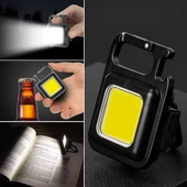 Periboia 3 Led Modlu Mini Asılabilen Led Kamp Aydınlatması Güçlü El Feneri  Açacaklı -Mıknatıslı - 1
