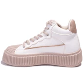 Dagoster DZS07-8897500 Beyaz Bej  Ortopedik Günlük Kadın Spor Ayakkabı thumbnail 3