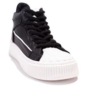 Dagoster DZS07-8897500 Siyah Beyaz  Ortopedik Günlük Kadın Spor Ayakkabı thumbnail 1