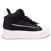 Dagoster DZS07-8897500 Siyah Beyaz  Ortopedik Günlük Kadın Spor Ayakkabı thumbnail 2