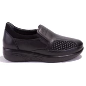 Dagoster DZA07-122042631 Siyah Ortopedik Günlük  Deri Kadın Ayakkabı thumbnail 2