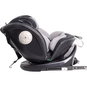 Ultimate 360 ° Dönebilir Yatabilir 0-36 Kg Deri Oto Koltuğu ISOFIX/SIP/LATCH Gri - 5