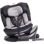 Ultimate 360 ° Dönebilir Yatabilir 0-36 Kg Deri Oto Koltuğu ISOFIX/SIP/LATCH Gri - 2