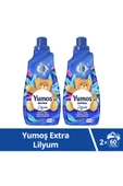 Yumoş Extra Konsantre Çamaşır Yumuşatıcısı Lilyum 2 x 1440 ML - 1