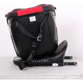 Ultimate 360 ° Dönebilir Yatabilir 0-36 Kg Deri Oto Koltuğu ISOFIX/SIP/LATCH Kırmızı - 6