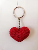 Kalp Amigurumi Organik Anahtarlık Oyuncak - 1