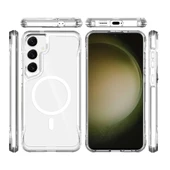 Samsung Galaxy S24 Plus Kılıf Magsafe Şarj Özellikli T-Max Magsafe Kapak - 8