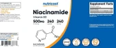 Nutricost Niacinamid (Vitamin B3) 500mg 240 Kapsül - 4