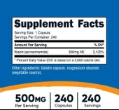 Nutricost Niacinamid (Vitamin B3) 500mg 240 Kapsül - 2