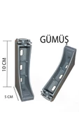 Dekoratif Ray Montaj Aparatı Uzun Ayak 10 Cm 4 Adet - 1