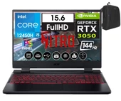 Acer Nitro 5 AN515-58 Intel Core I5 12450H 40GB 2tb SSD 4GB/RTX3050 WINDOWS11HOME 15.6" 144 Hz Fhd IPS Taşınabilir Bilgisayar NNHQFJEY00B39+WEBLEGELSINÇANTA - 1