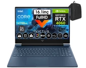 Hp Victus 16-R1041NT Intel I7-14700HX 24GB Ddr5 2tb SSD 8GB/RTX4060 Freedos 16.1" 144Hz Fhd IPS Taşınabilir Bilgisayar 9J243EAW03+WEBLEGELSINÇANTA - 1