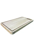 %100 Doğal Gürgen Ağacı Ahşap Kesme ve Sunum Tahtası 43x22 cm - 1