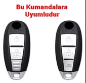 Suzuki Vitara Swift SX4 Uyumlu Smart Kumanda Kılıfı Anahtar Kılıfı Oto Anahtarlık Siyah Gold 3 Tuş thumbnail 5