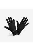 DECATHLON Dokunmatik Siyah Spor Eldiveni Kiprun Warm100 V2 Koşu - 1