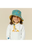 DECATHLON Nabaıjı Bebek Uv Korumalı Şapka - Sarı / Mavi / Savan Baskılı - 6