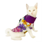 Flower Power Su itici Yağmurluk Kedi Yağmurluğu - 6