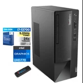 Lenovo Thinkcentre Neo 50T Gen4 Intel I7 13700 8gb 256GB SSD WINDOWS11HOME Masaüstü Blgisayar 112JB005ATR21+ZETTAUSBBELLEK - 1