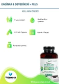 Enginar Plus 120 Softjelcapsule (DEVE DİKENİ HİNDİBA ZERDEÇAL ZENCEFİL) 1800 Mg - 3