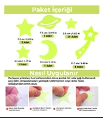 Karanlıkta Parlayan Fosforlu Gezegen Ve Yıldızlar Sticker - 2