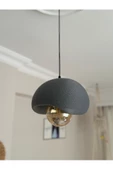 Limon 3D Desing Tekli Sarkıt Avize Rustik E27 Modern Avize Bohem Beton Görünüm (E27 Ampul Dahildir.) - 2