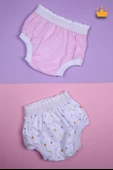 Babyhola 15-20kg Yıkanabilir Yüksek Emici Lüks Alıştırma Külodu 2'li Kalp Desenli Pembe 1529 - 1