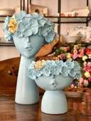 2li kız saksı seti açık mavi - 1