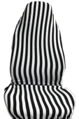 zifona Cizgili Koltuk Kılıfı Siyah Beyaz Zebra Tofaş Nostalji Servis Kılıfı - 2