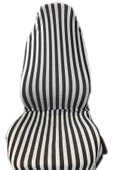 Adıfeks Koltuk Kılıfı Çizgili Siyah Beyaz Zebra Nostalji Tofaş Servis Kılıfı Pratik Ön Arka Set - 1