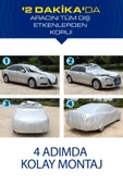 Adıfeks Oto Araba Brandası Nissan Micra Uyumlu Araba Brandası Miflonlu Branda Oto Çadır Örtü - 3
