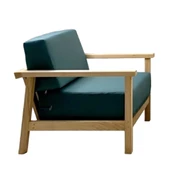 Üsküdar Minderli Tekli Ahşap Koltuk - Bahçe, Balkon Lüx Seri - 1